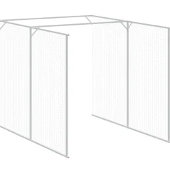 MAISON EXCLUSIVE - Niche pour chien avec cour gris clair 165x863x181 cm