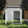 MAISON EXCLUSIVE - Niche pour chien avec cour gris clair 110x201x110 cm