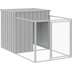 MAISON EXCLUSIVE - Niche pour chien avec cour gris clair 110x201x110 cm