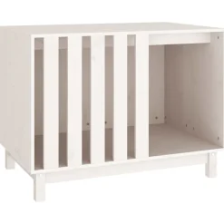 MAISON EXCLUSIVE - Niche pour chien blanc 90x60x67 cm bois de pin massif