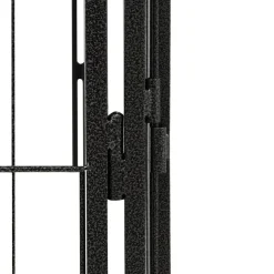 MAISON EXCLUSIVE - Parc pour chien 20panneaux noir 100x50cm acier enduit de poudre