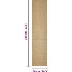 MAISON EXCLUSIVE - Tapis en sisal pour griffoir 66x300 cm