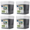 MULTITANKS - Seau de graines de tournesol noir 2 kgs pour oiseau de la nature - lot de 4