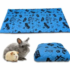 NEO SOLVO - Tapis qui remplace la litière pour cochon d'inde et lapin - absorbant, imperméable, passe en machine - 105 x 105 cm