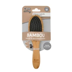 PARIS PRIX - Brosse de toilettage bambou