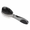PARIS PRIX - Brosse de toilettage "double face" 22cm gris