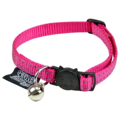 PARIS PRIX - Collier pour chien "anti-étranglement" 28cm rose