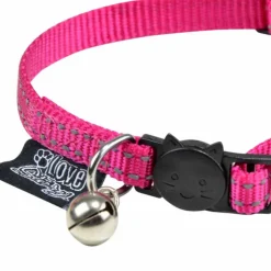 PARIS PRIX - Collier pour chien "anti-étranglement" 28cm rose