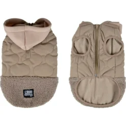 PARIS PRIX - Manteau matelassé pour chien "teddy" 40cm beige