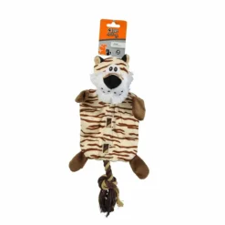 PARIS PRIX - Peluche pour chien "tigre" 37cm marron