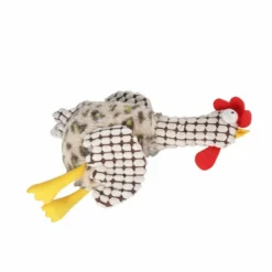 PARIS PRIX - Peluche pour chien "coq" 30cm marron & blanc