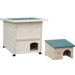 @PET - @pet maison hérisson xl 53x65x52cm bois blanc