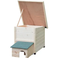 @PET - @pet maison hérisson xl 53x65x52cm bois blanc