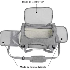Sac à dos de chat portable et respirant pour sorties petit downypaws