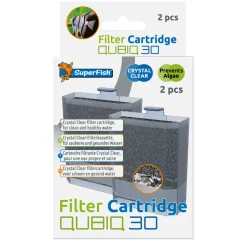 SUPERFISH - Cartouche filtrante Crystal Clear Qubiq 30 pour aquarium 2 pcs