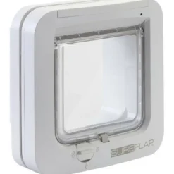 SUREFLAP - Chatiere a puce électronique - blanc - 142 mm x 120 mm (mémorisation d'un maximum de 32 puces)