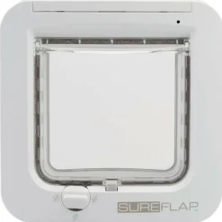 SUREFLAP - Chatiere a puce électronique - blanc - 142 mm x 120 mm (mémorisation d'un maximum de 32 puces)
