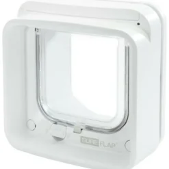 SUREFLAP - Chatiere a puce électronique connecté - blanc - 142 mm x 120 mm (livré sans le hub)