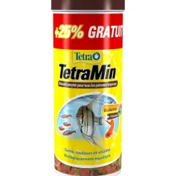 TETRA - Nourriture en flocons pour poissons tropicaux TetraMin : 1,25L
