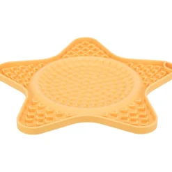 TRIXIE - Assiette à lécher étoile lick'n'snack 23.5 cm jaune pour chien