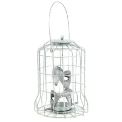 TRUFFAUT BIODIVERSITÉ - Distributeur de graines Mety en métal pour oiseaux du jardin