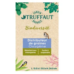 TRUFFAUT BIODIVERSITÉ - Distributeur de graines Oxygène en plastique pour oiseaux