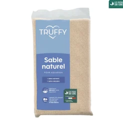 TRUFFY - Sable naturel pour aquarium d'eau douce Truffy blanc fin 12kg