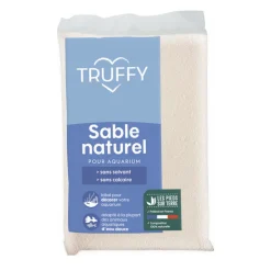 TRUFFY - Sable naturel pour aquarium d'eau douce Truffy cristo blanc 800g