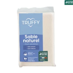 TRUFFY - Sable naturel pour aquarium d'eau douce Truffy cristo blanc 800g