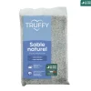 TRUFFY - Sable naturel pour aquarium d'eau douce Truffy blanc/noir 5kg
