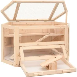 VIDAXL - Cage à hamster 80x40x43 cm bois massif de sapin