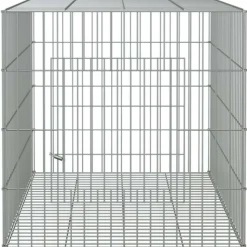 VIDAXL - Cage à lapin 78x54x54 cm fer galvanisé