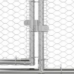 VIDAXL - Cage à poules argent 800 x 200 x 198.5 cm acier galvanisé