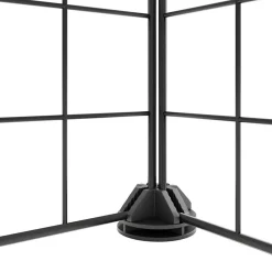 VIDAXL - Cage animaux de compagnie à 12 panneaux et porte noir 35x35 cm