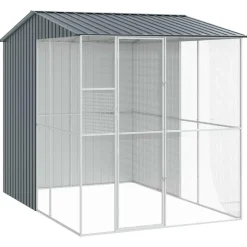 VIDAXL - Cage pour oiseaux anthracite 215 x 310 x 247 cm acier galvanisé