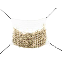 VIDAXL - Filets à foin 2 pcs rectangulaire blanc 90x60 cm pp