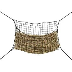 VIDAXL - Filets à foin 2 pcs rectangulaire noir 200x120 cm pp