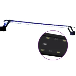 VIDAXL - Lampe à led d'aquarium avec pinces 90-105 cm bleu et blanc