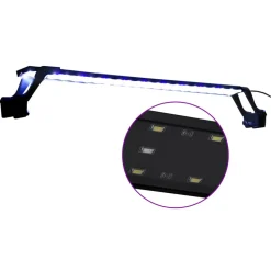 VIDAXL - Lampe à led d'aquarium avec pinces 75-90 cm bleu et blanc