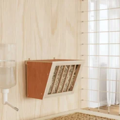 VIDAXL - Mangeoire à foin pour lapins 25x18,5x20,5 cm bois massif sapin