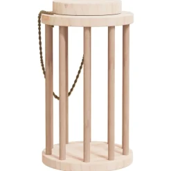 VIDAXL - Mangeoire à foin pour lapins ø15x25,5 cm bois massif de sapin