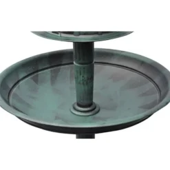 VIDAXL - Mangeoire à oiseaux avec lampe solaire