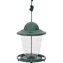 VIDAXL - Mangeoires pour oiseaux 3 pcs vert foncé 13x13x17 cm