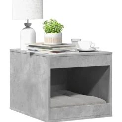 VIDAXL - Meuble de bac à litière pour chat gris béton bois d'ingénierie