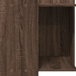 VIDAXL - Meuble de bac à litière pour chat chêne marron bois ingénierie