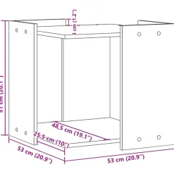 VIDAXL - Meuble de bac à litière pour chat chêne marron bois ingénierie