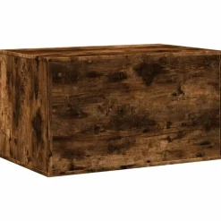 VIDAXL - Meuble de bac à litière pour chat chêne fumé bois d'ingénierie