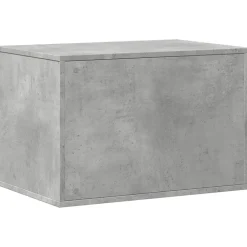 VIDAXL - Meuble de bac à litière pour chat gris béton bois d'ingénierie