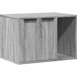 VIDAXL - Meuble de bac à litière pour chat sonoma gris bois d'ingénierie