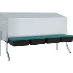 VIDAXL - Nichoir à poules4 compartiments avec pieds en acier galvanisé